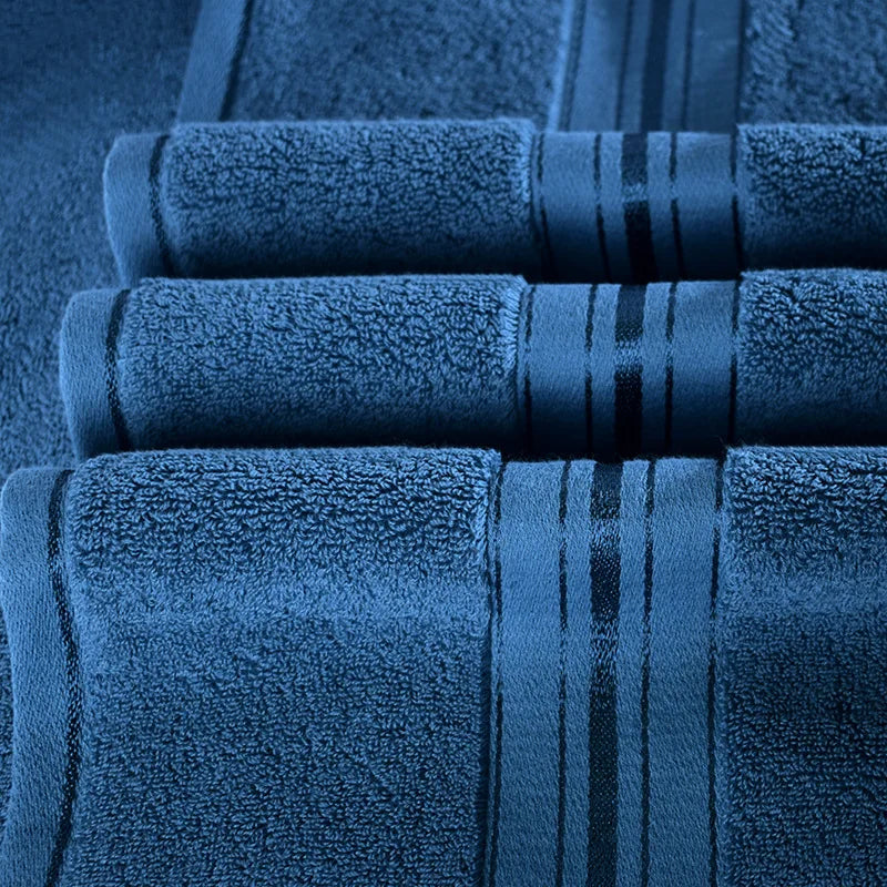 100% cotton thickened set absorbent adult bath towel super absorbent soft skin-friendly face wash bathroom face towel