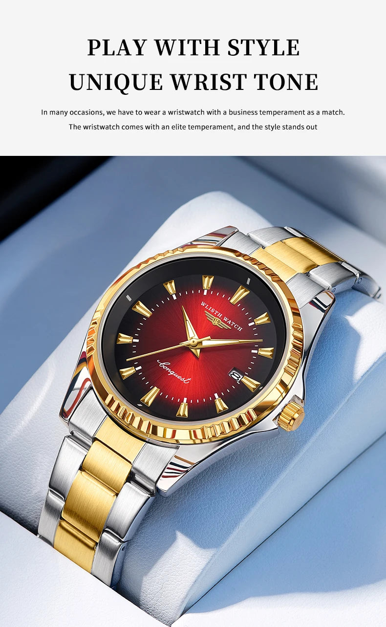 High end business men's quartz watch, fashionable and versatile watch, Valentine's Day gift for boyfriend