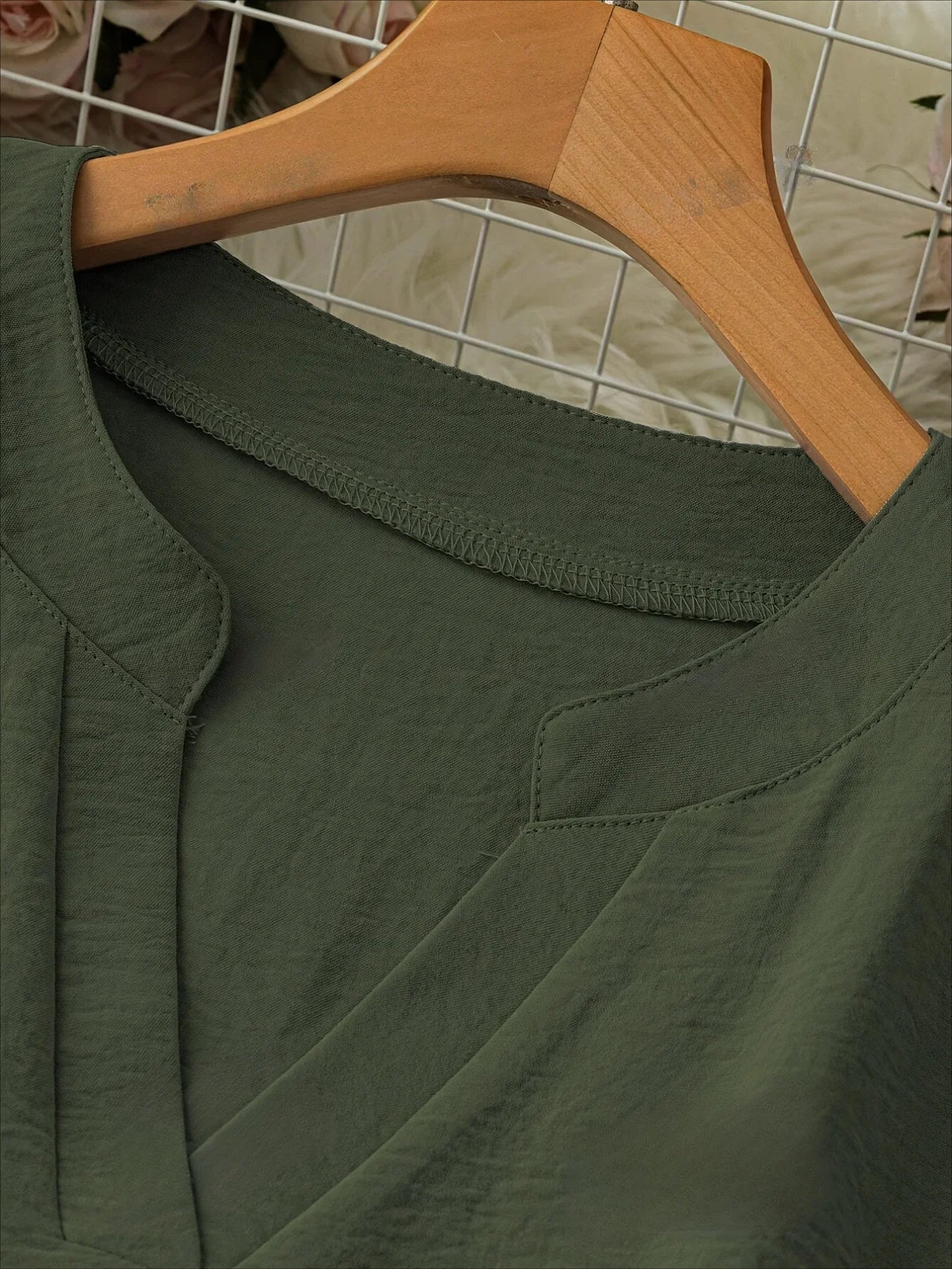 Plus Size 2025 New Casual Tops Women's Loose Long Sleeve Stand Collar T-shirts Polyester Fashion Female Apparel V-neck Clothing
