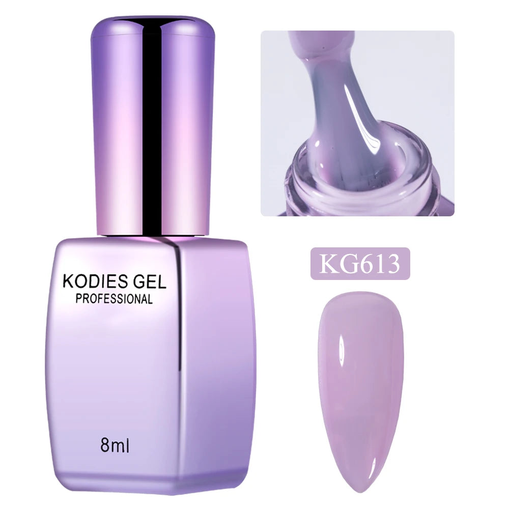 KODIES GEL New Gel Nail Polish 8ML Jelly Autumn Winter UV Semi Permanent Milky White Soft Nail Art Gels Varnish French Manicure