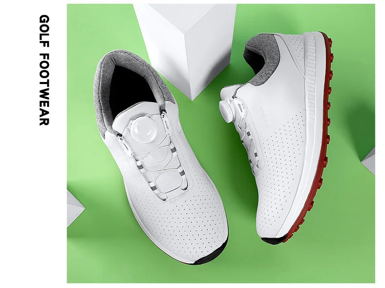 Golf Shoes Rotating Buckle Casual Shoes Breathable Mesh Sports Shoes High-quality Sneakers Brand Solid Color Thick Sole