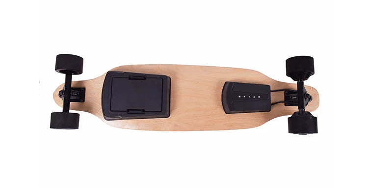 Electric Skateboard Fast Speed 40KM Kit with Removable Battery Pack & Flashlight 9 Ply Canadian Maple Skate Board Decks