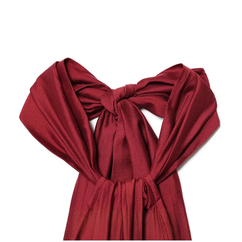 Fashion Women' S Long Dresses Halter Elegant Backless Sleeveless Split Dress Female Summer New Lady Beach Vacation Robes