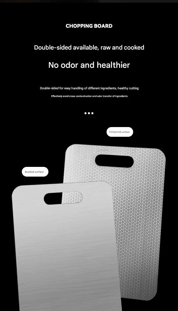 316 Stainless Steel Beehive Double-sided Thickened Cutting Board Antibacterial Mildew-proof Kneading Dough Board Cutting Board
