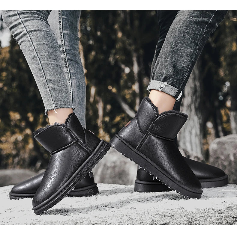 Casual Sneaker Loafers Ankle Boots Sports and Leisure Boots Winter Men Platform Sports Shoes Snow Boots Round Toe Non-slip  New
