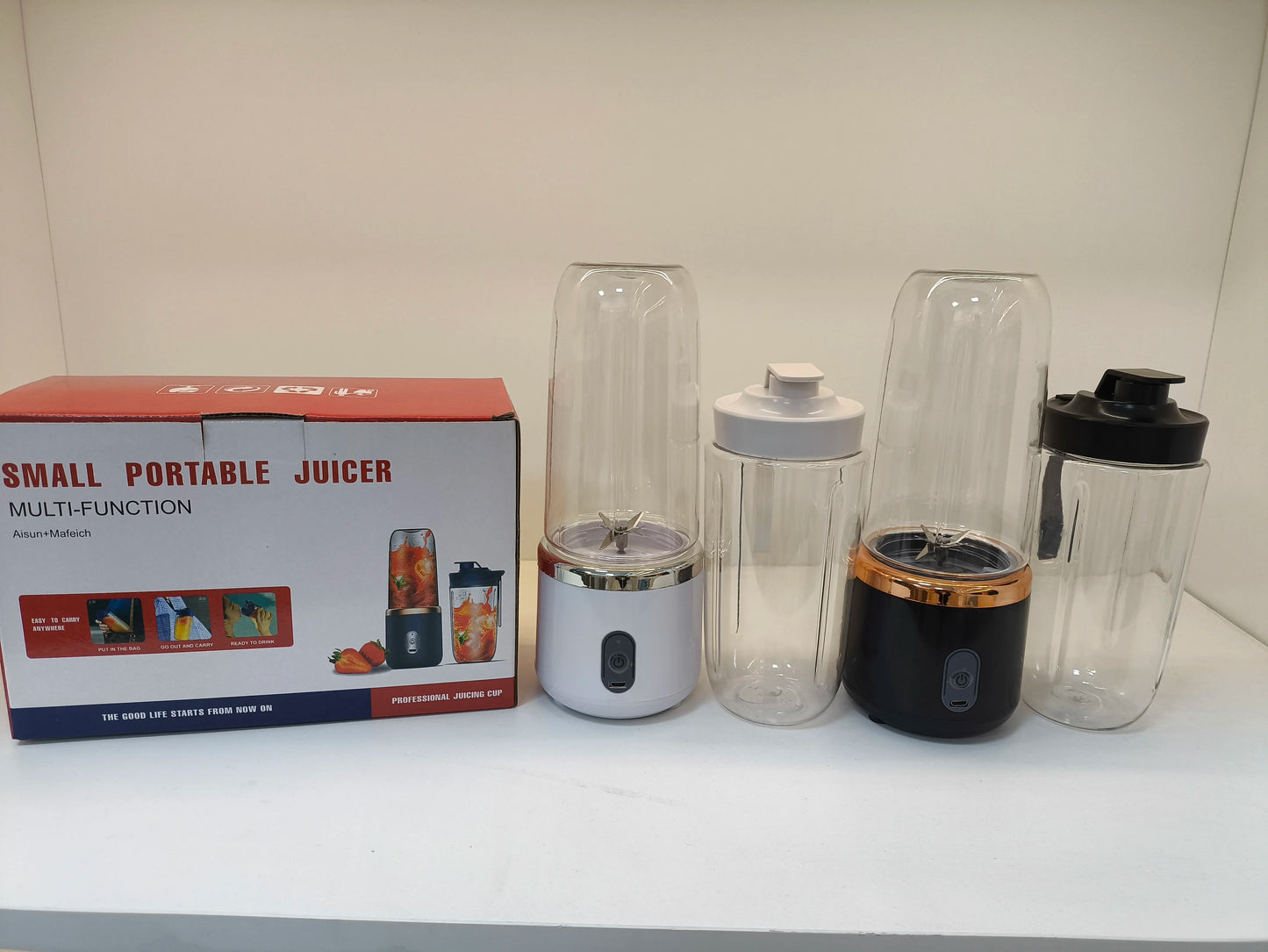 6 Blade 400ml Portable USB Blender Electric Travel Juicer Cup Mini Kitchen Tool for Smoothies Shakes