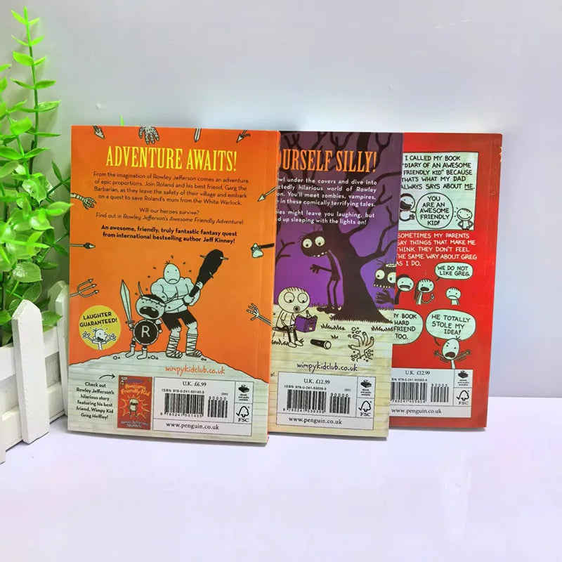 Diary Of An Awesome Friendly (Three Volumes) English Version English Books Livros Livros
