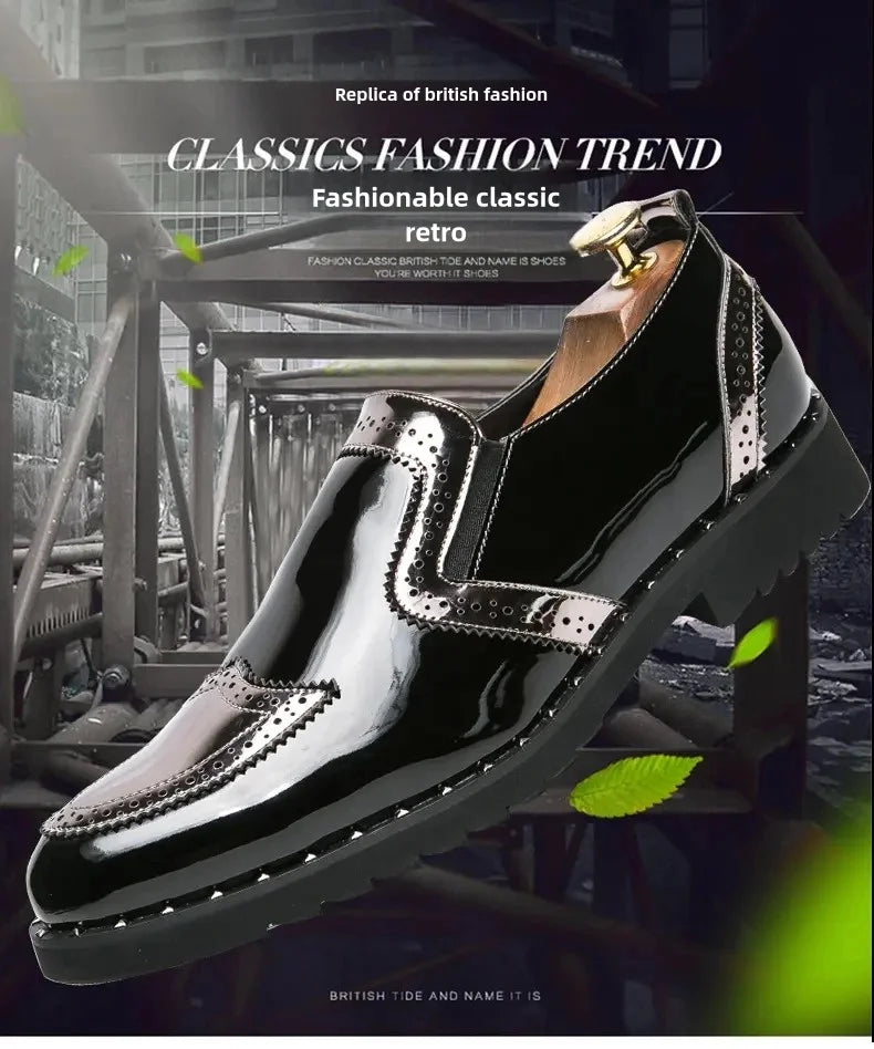 Size 38-48 Classic Men Loafers Men Casual Comfortable Fashionable Small Leather Shoes European American Elegant Brand Shoes