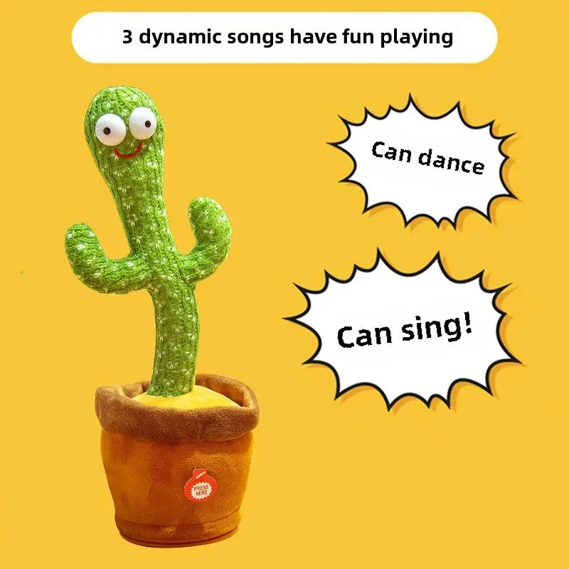 Magic Twist Talking Cactus Toy Dancing Cactus Swing Singing