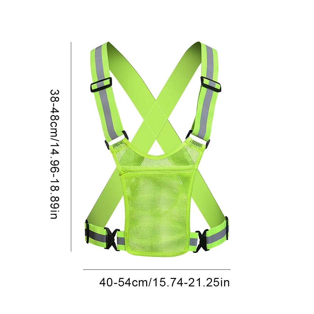 Reflective Bands&Vest Elastic Armband Wristband Ankle Leg Straps Safety Reflector Tape Straps for Night Walking Cycling Running