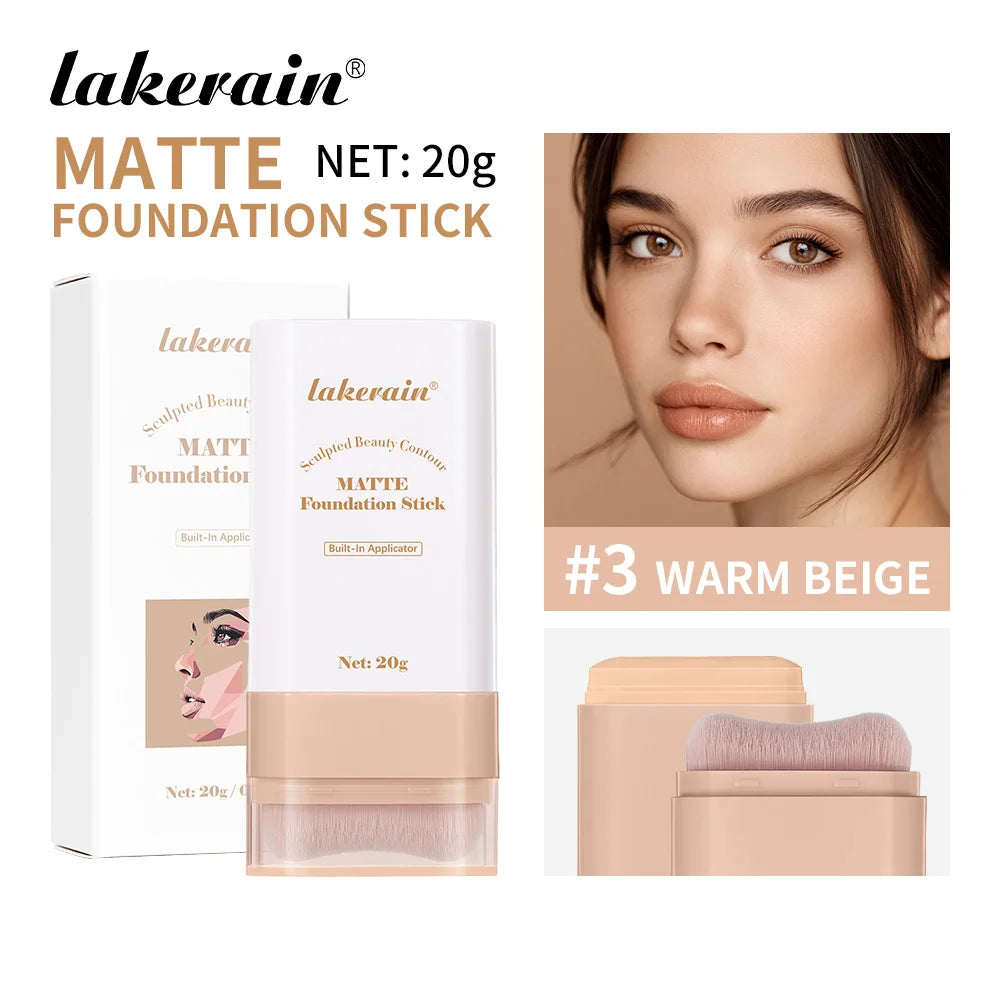 Stick Foundation Balm Serum Boosted Skin Tint Foundation Stick Smooth Plumper Hight Coverage Travel Bronze Foundation Stick Make