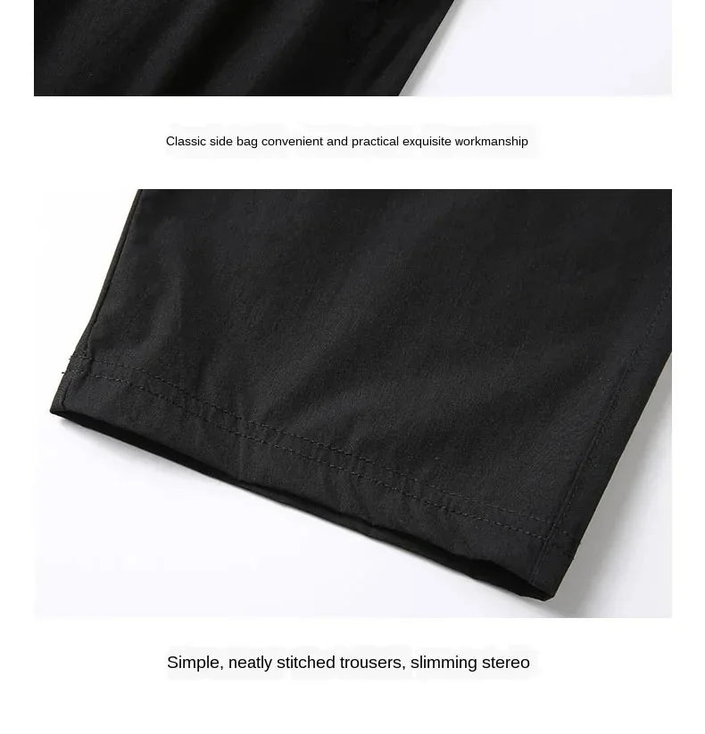 8XL 3/4 Length Men's Shorts Quick Drying Ice Silk Sport Shorts Summer Breeches Long Calf Bermuda Board Beach Elastic Big Size