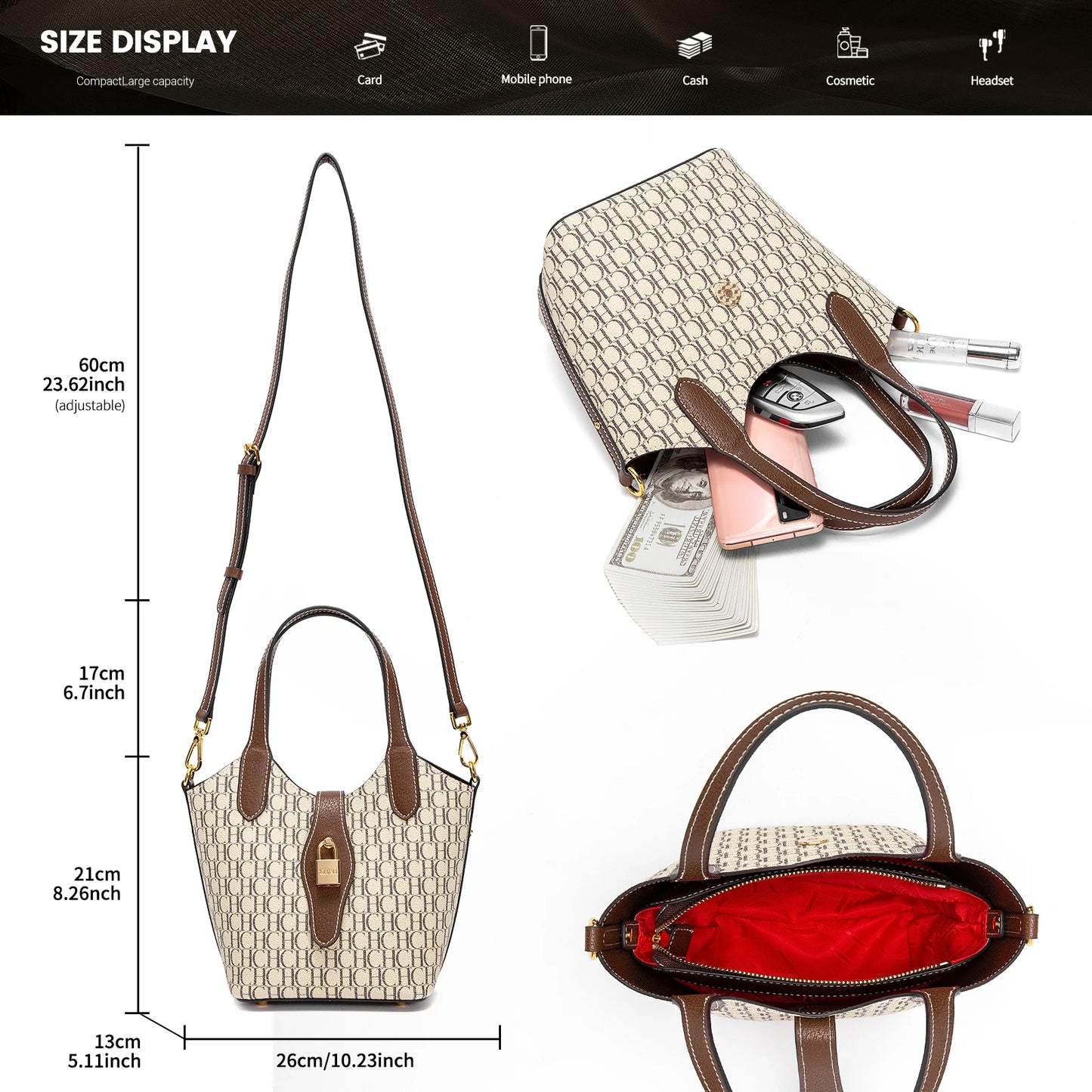 CHCH Women's Handbag Autumn New Collection Simple Women's Vegetable Basket Handbag