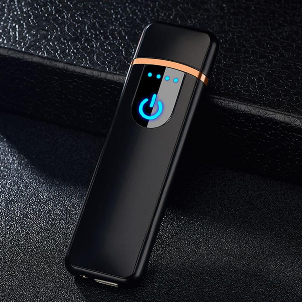USB Electric Lighters Rechargeable Windproof Touch-sensing Cigarette Lighter Durable Collectible Men Gift Portable E Ziggarte