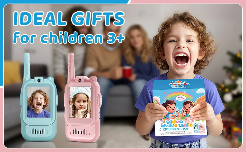 NEW Airiton Kids Video Walkie Talkie Long Range No Internet Connection With Camera Toys For Home Outdoor Christmas Gifts For Kid