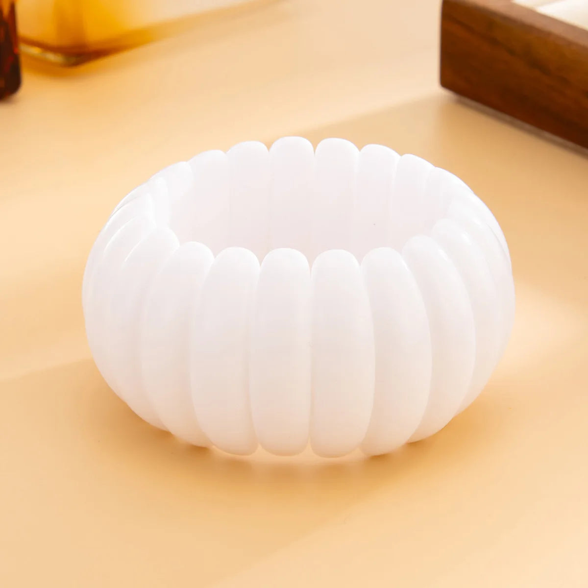 PuRui 6Style Exaggerated Irregular Chunky Acrylic Resin Wide Bracelet Trend Creative Stackable Spring Bangle Grunge Rock Jewelry