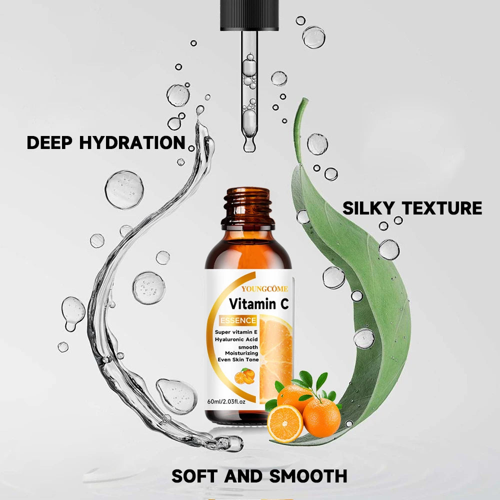 Vitamin C Facial Essence Contains Hyaluronic Acid Dark Spot Remover Moisturizing Repair Anti-aging Essence Facial Skin Care 30ml