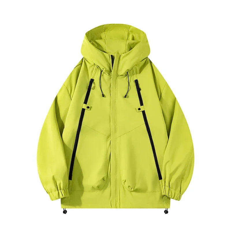 New Men Outdoor Jackets Men Spring Casual Hooded Jacket Coats Mens Autumn Waterproof Fashion Brand Windbreaker Jackets Male 3XL