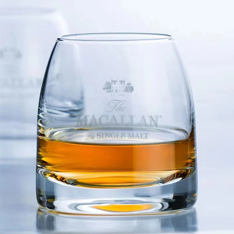 Macallan Exclusive Single Malt Whiskey Glass Crystal Wine Tumbler Vodka Cognac Brandy Snifter Gather Together Mouth Tasting Cup