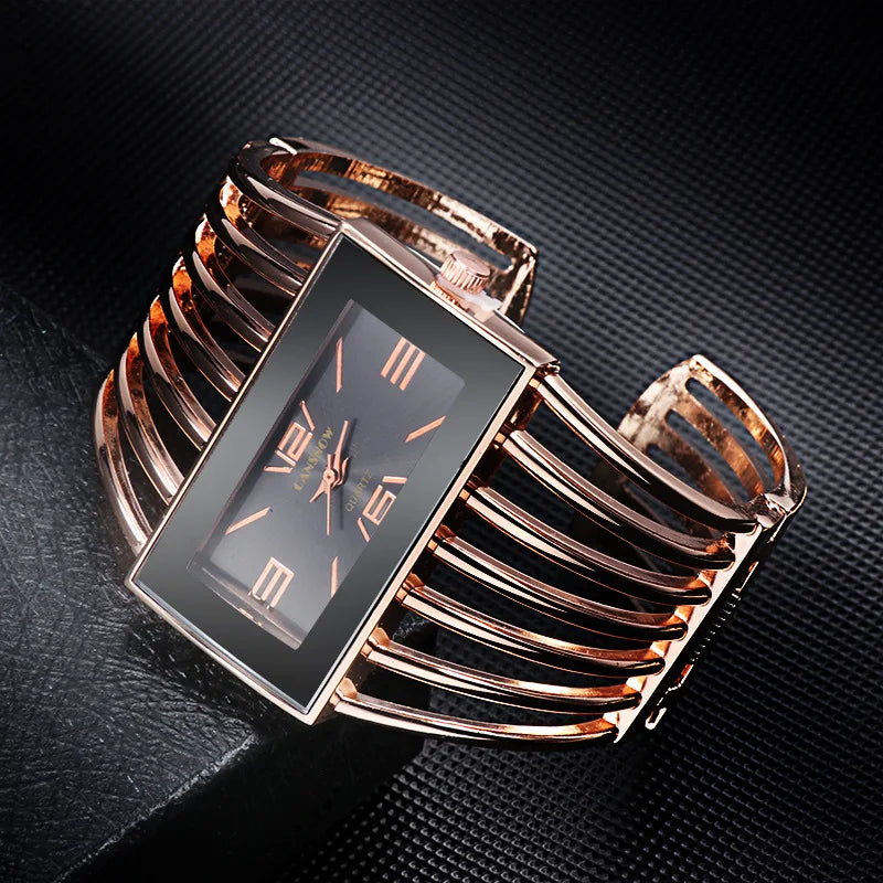 Womens Watch Luxury Fashion Rose Gold Bangle Bracelet Watch Women Dress Clock Female Lady Saati Girls Wristwatch Relojes