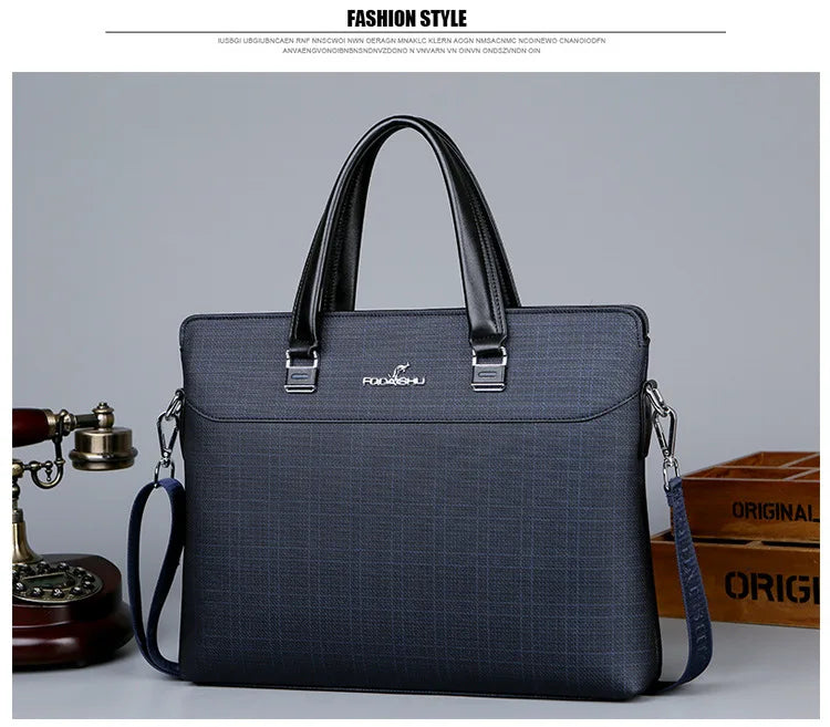 Business Men's Handbags Office Male Executive Briefcase Large Luxury Tote Laptop Bag for Man 2024 Shoulder Messenger Designer