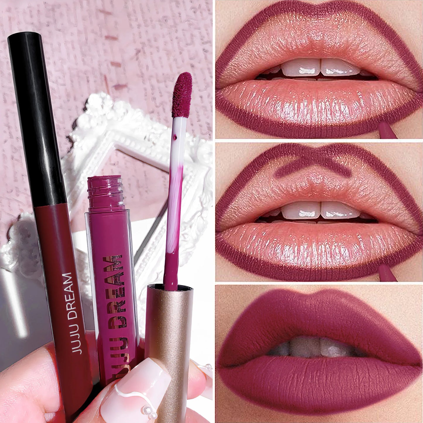 Waterproof Lip Liner & Gloss Set – High Pigment, Long-Lasting, DIY Lip Looks, Unisex, Certified, Smooth & Non-Irritating