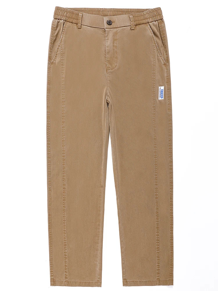 Summer Thin Casual Pants Men's Straight Wide Pants Brand Clothing Lyocell Stretch Loose Trousers Korean Trendy Man Clothing