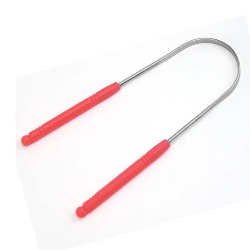 Tounge Scrapers Limpiador De Lengua Stainless Steel Fresh Breath Cleaning Coated Tongue Toothbrush Oral Hygiene U-shaped Metal