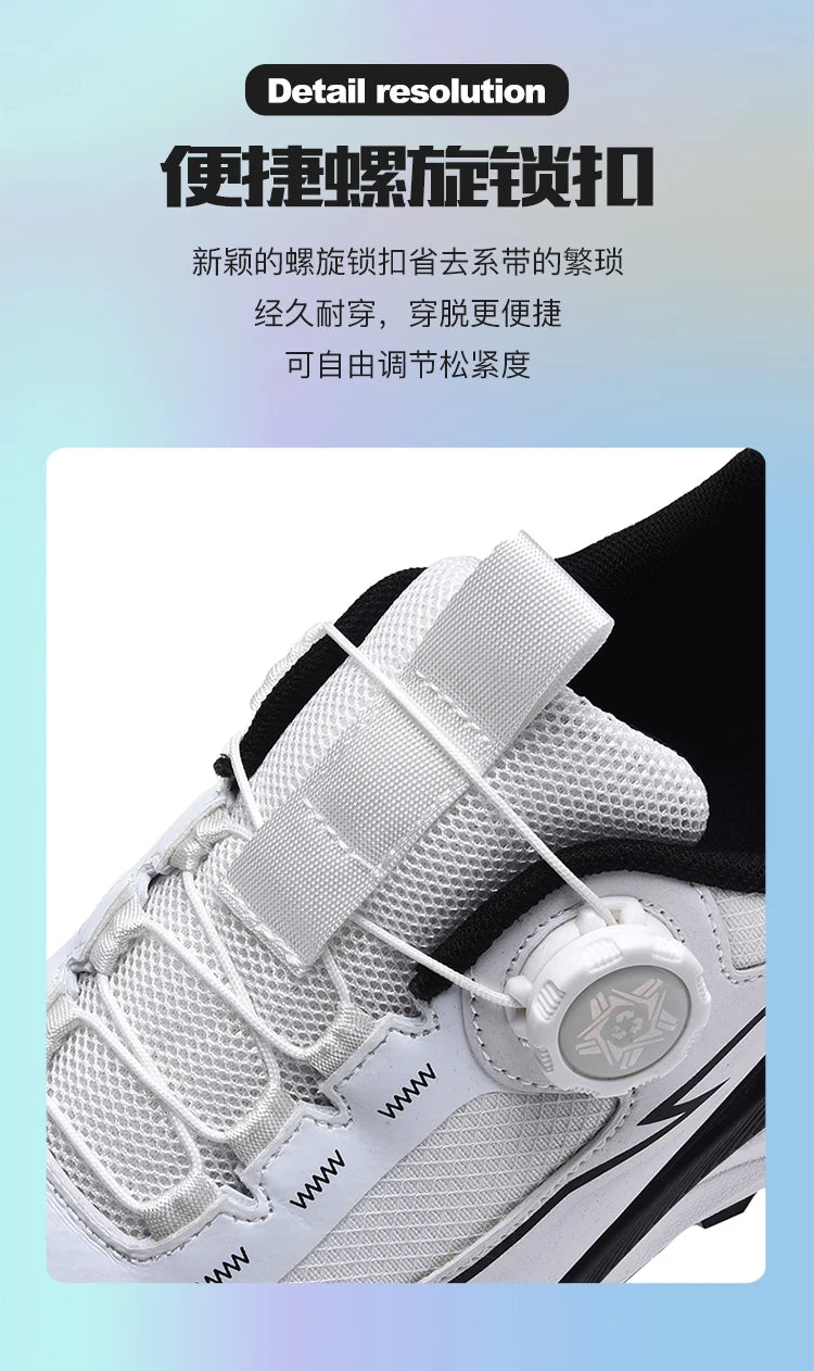 Spring Summer Large Rotating Buckle Mesh Breathable Sneakers Men's Running Shoes Fashion Casual Shoes 39-48