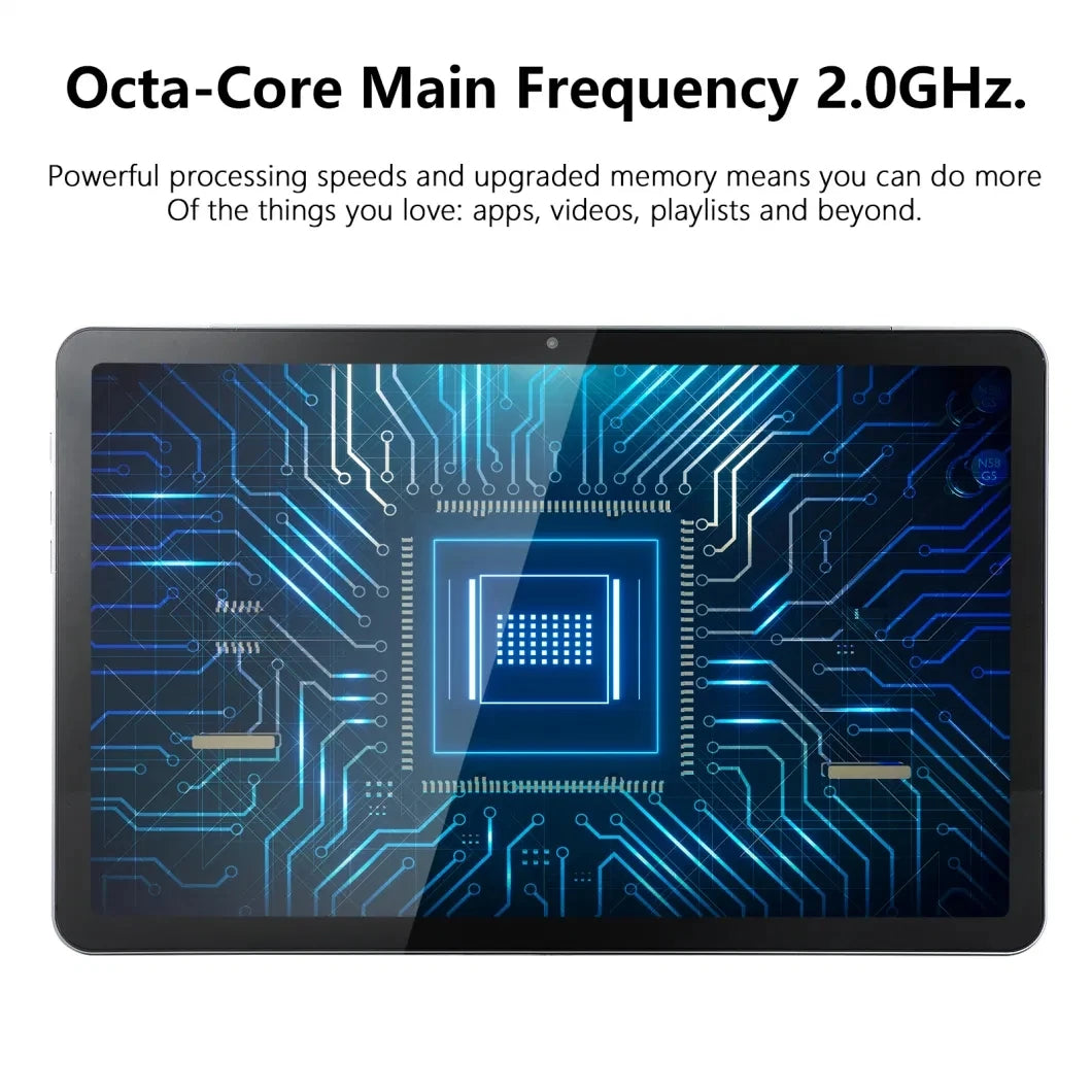 10.1 Inch Android Tablet 4G /5G LTE Phone Call Octa Core 8GB+512GB ROM Bluetooth Wi-Fi Google High Definition Display Tablet PC