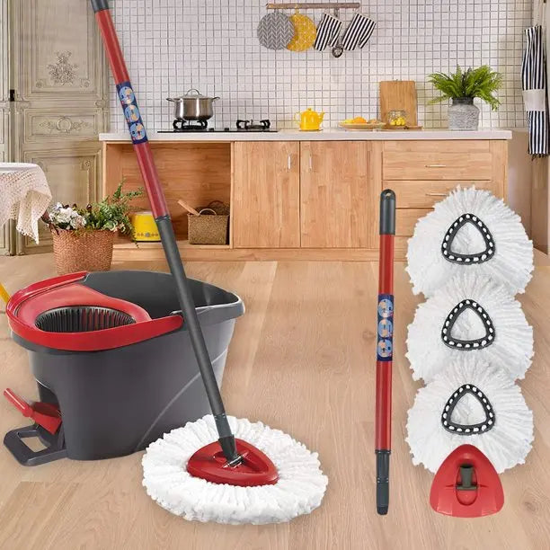 Swivel Mop Accessory with Free Choice 1 Base /1 Handle / Mop Head for O-cedar EasyWring Swivel Mop Microfiber Easy Home Cleaning