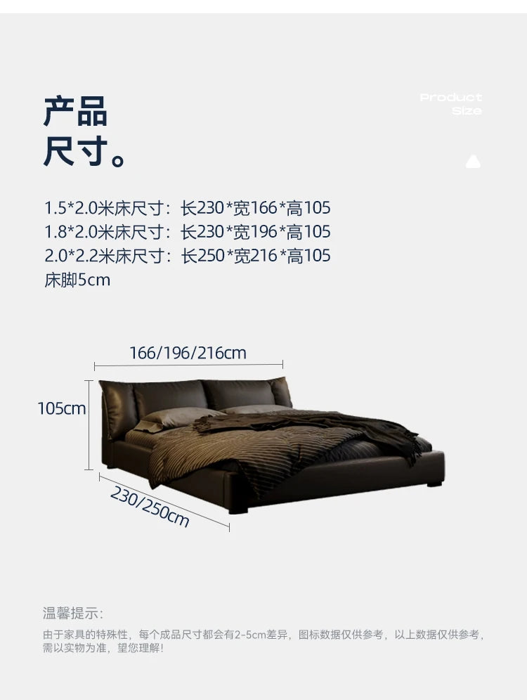 Luxury Modern Bed Sofa Frame Floor Sleeping Platform Bedroom Massage Bed Leather Safe Letto Matrimoniale Lounge Suite Furniture