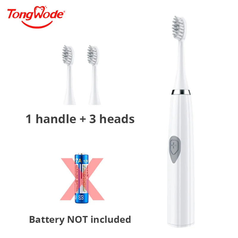 Tongwode Electric Toothbrush for Adults Soft Bristle Portable Battery E802 Endurance IPX6 Waterproof Intelligent Effective