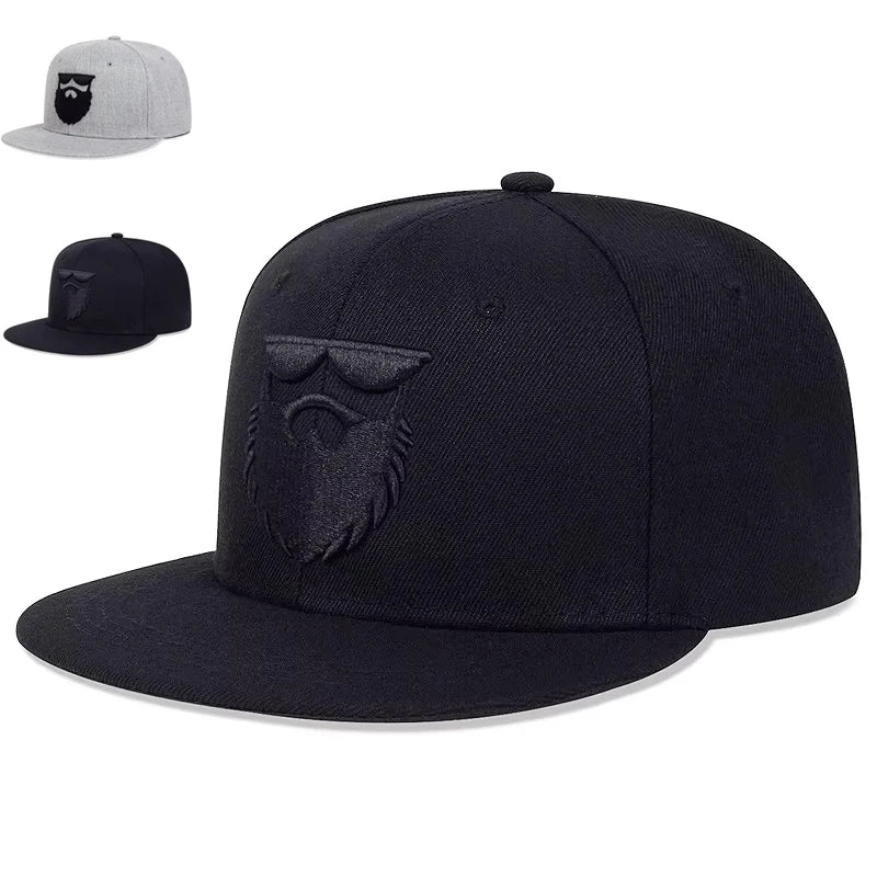 Unisex Beard Old Men Embroidery Hip-hop Hats Spring Autumn Outdoor Adjustable Casual Baseball Caps Trucker Caps Sunscreen Hat