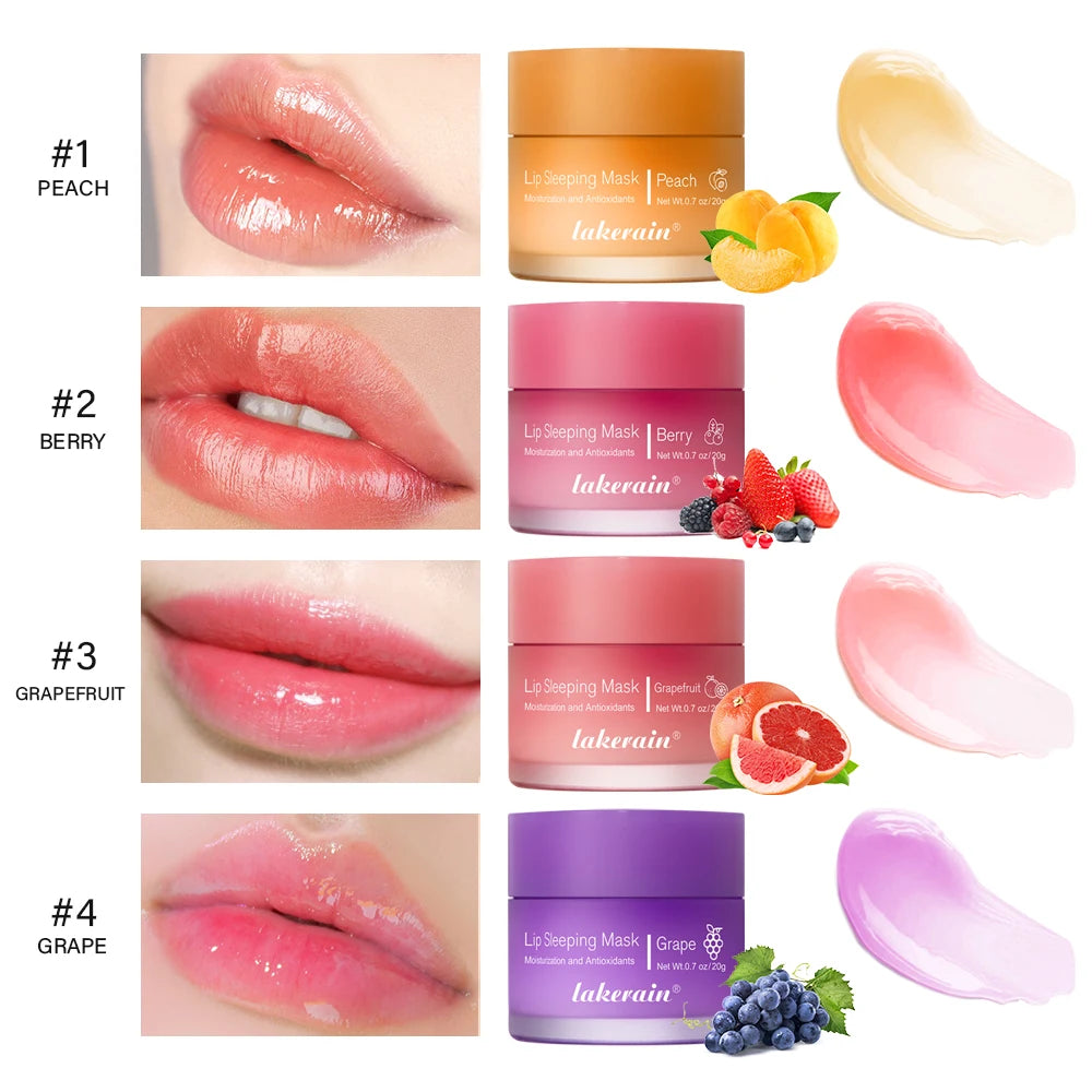 Lip Sleeping Mask Nourishing Overnight Lip Treatment Vitamin C Moisturizer Butter Hydrating Dry Flaky Lips Skin Care