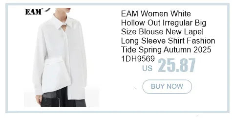 EAM Color-block Irregular Spliced High Elastic Waist A-line Mini Denim Skirt Women Fashion Tide New Spring Autumn 2026 30A3307