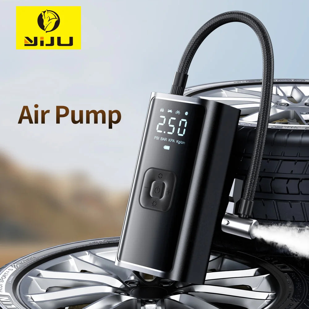 Car Inflator Compressor Pump With LED Lamp For Car Motorcycle Bicycle Tyre Balls Wireless Electric Car Air Tire Pump