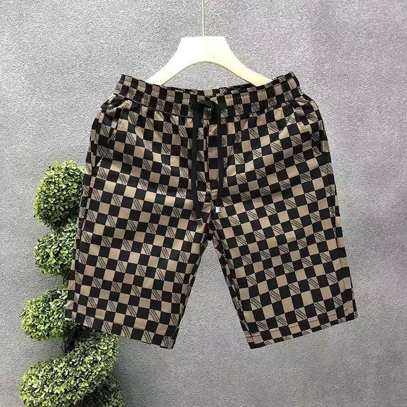 Summer casual shorts thin loose fashionable men's ins sports five-point beach pants