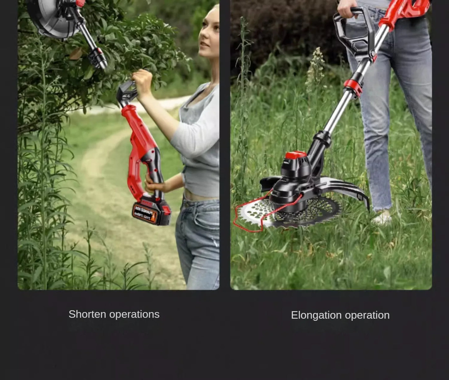 Portable Electric Lawn Mower with Lithium Battery for Home Use and Farming Grass Trimming