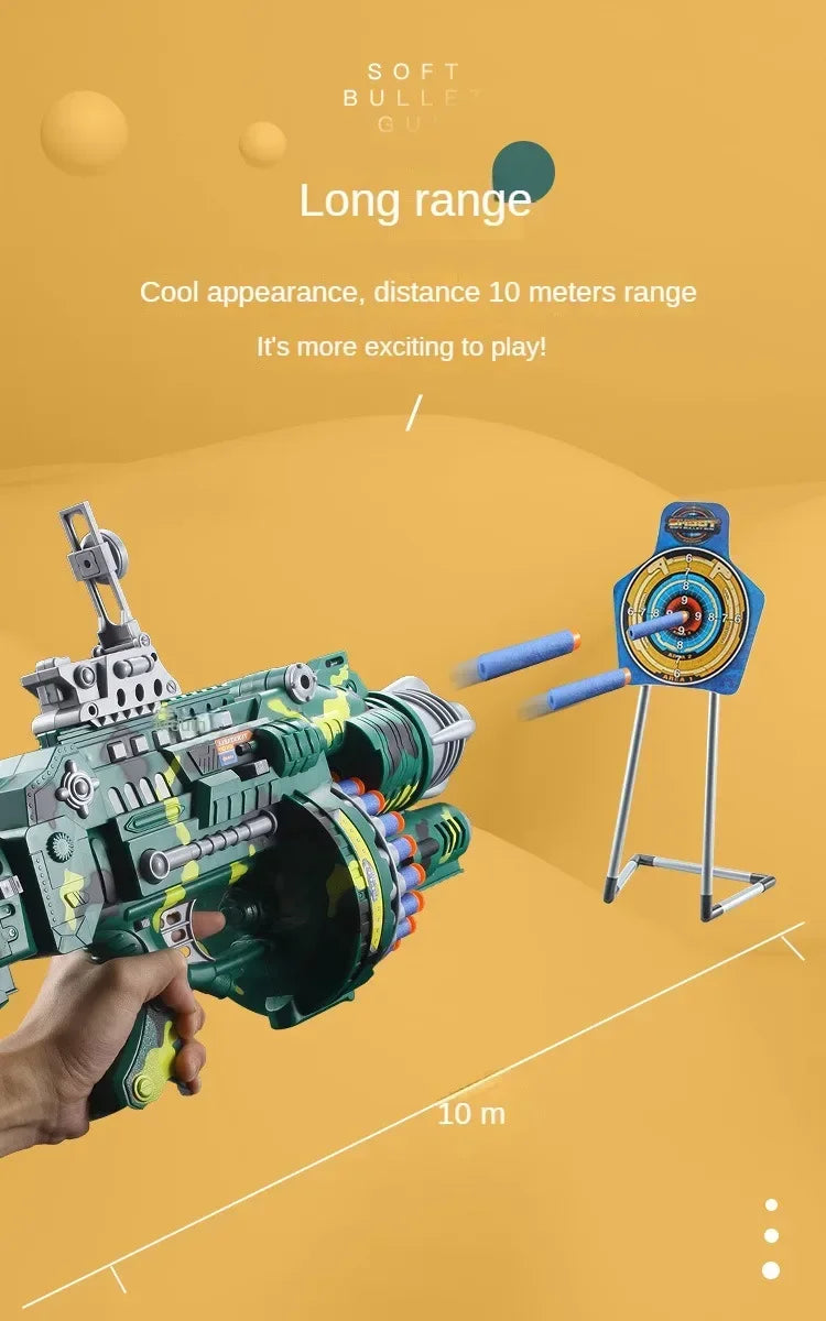 Toys Cool Nerfs Gun Children Electric Continuous Launch Electric Toy Boy Gun Military Firearms Series Soft Bullet Gun Sniper
