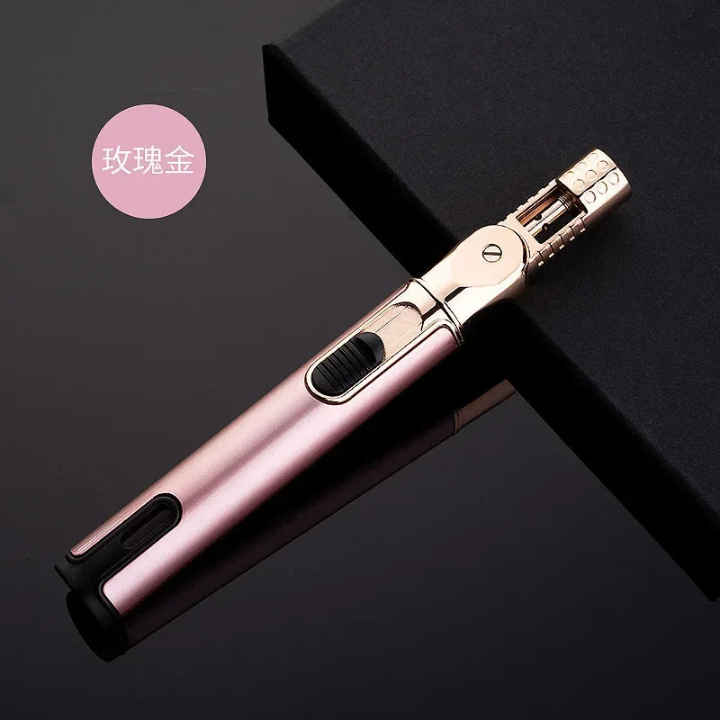Mini Cordless Torch Blow Torch Pen Shaped Gas Soldering Iron Gun Welding Tool Soldering Iron Flamethrower Butane Torch Gun