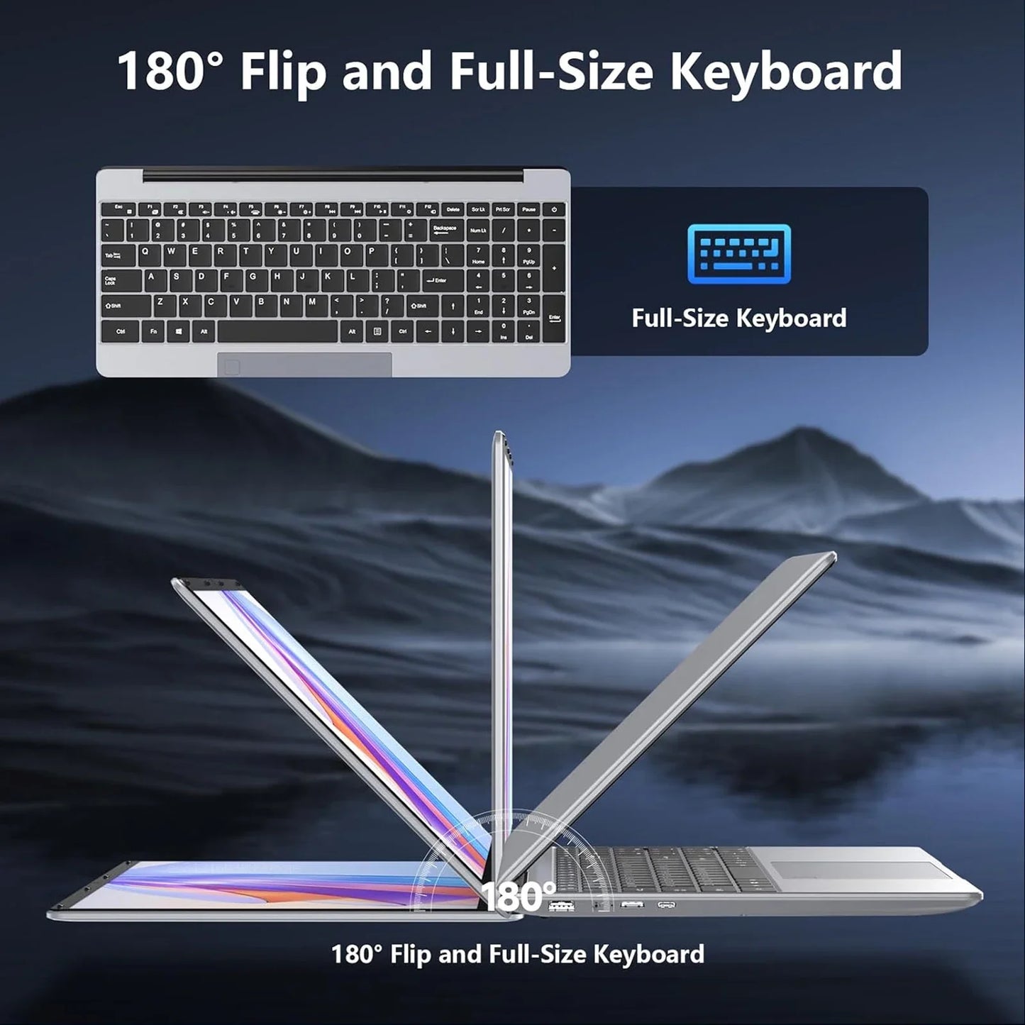 LENO NEW 15.6" Portable Laptop Intel N95 Windows11 32GB DDR4 2TB SSD 7500mAh Office Notebook Pc Gamer with Backlit Fingerprint