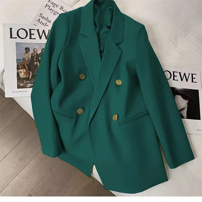 2025 Fashion New Women Suit Coat Elegant Casual Blazer Jacket Spring Autumn Office Ladies Clothing Basic Coat  Female Jacket