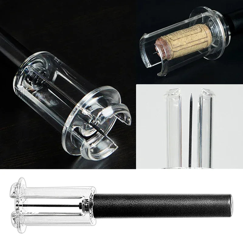 Wine Opener Air Pump Wine Bottle Opener Stainless Steel Pin Cork Remover Air Pressure Corkscrew Kitchen Tools Bar Accessories