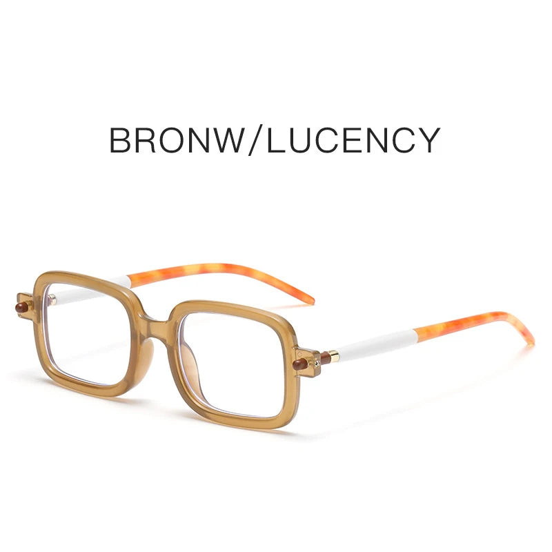 UVLAIK Myopia Optical Glasses Frame Men Women Retro Square Sunglasses Fashion Anti Blue Light Computer Goggles Eyglasses
