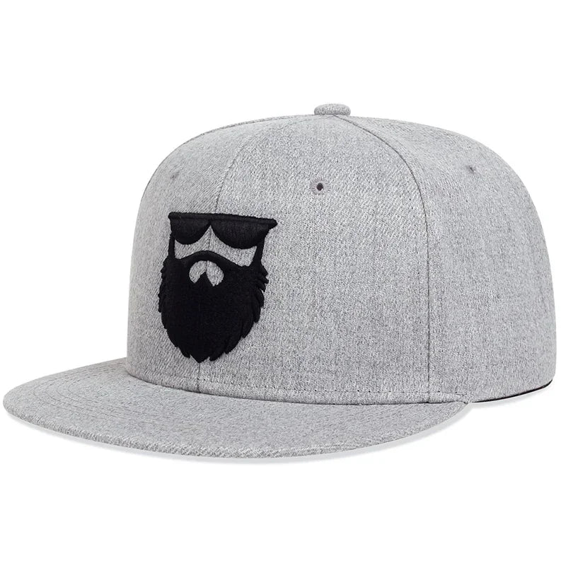 Unisex Beard Old Men Embroidery Hip-hop Hats Spring Autumn Outdoor Adjustable Casual Baseball Caps Trucker Caps Sunscreen Hat