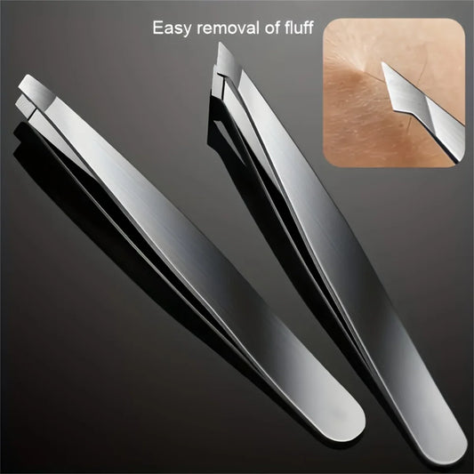 1/4 pcs Eyebrow Tweezers Set Stainless Steel Eyebrow Forceps Professional Beauty Tool Set For Facial Hair Inward Growing