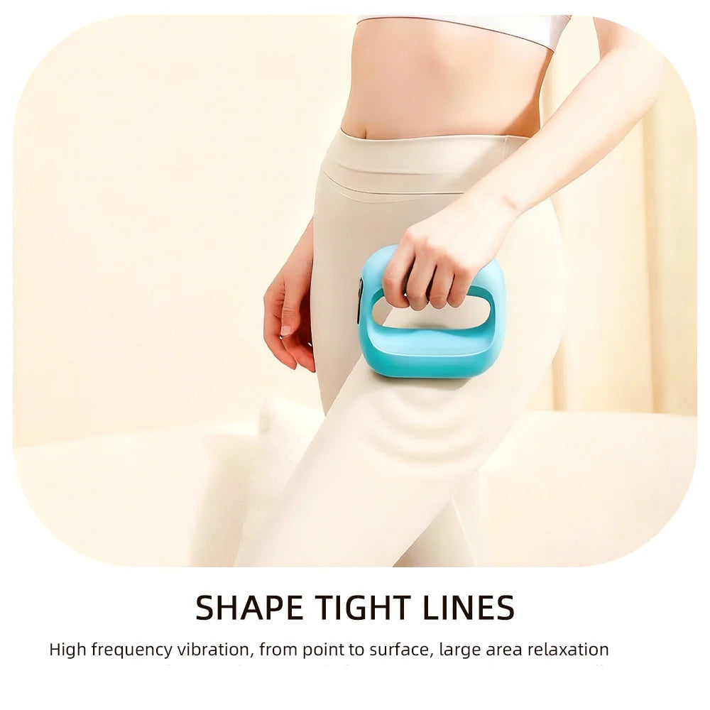 Electric Body Vibration Fascia Ring Fitness Massage Ring Body Shaping Massager Abdomen Belly Waist Deep Tissue Massage Device