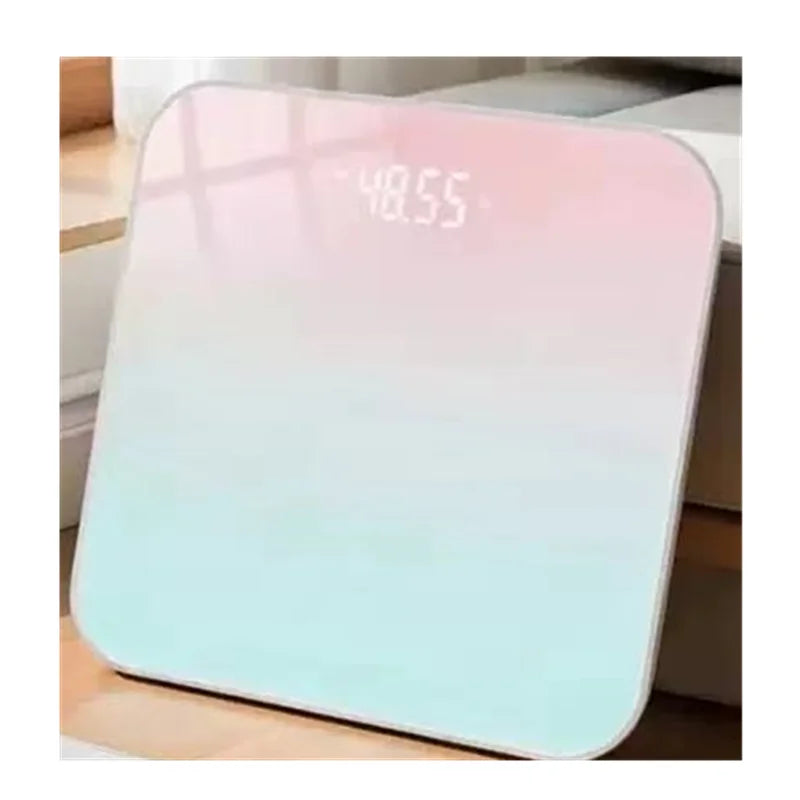 Gradient Color Intelligent LED Electronic Scale Digital Display Glass Weight Scale Balance Body Electronic Scale For Weight
