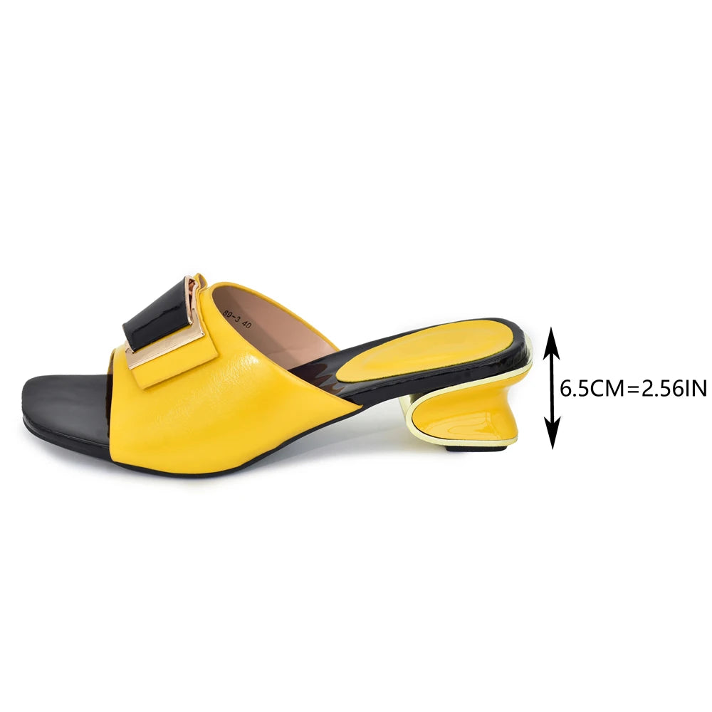 New Arrival 2025 Spring Autumn Women Pumps Sexy Buckles High Heels Shoes Italian In Women High Quality African Wedding Shoe